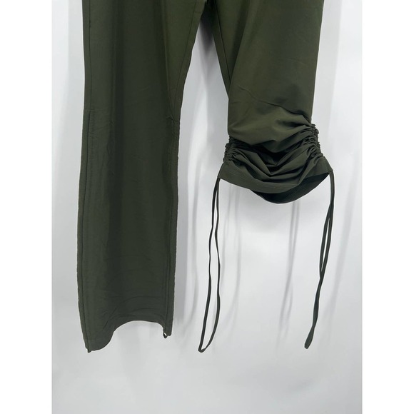 Alex + Abby NWT Olive Chive Motion Ruched Adjustable Bootcut Woven Pant Medium - Picture 11 of 11